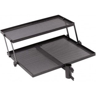 DESSERTE DOUBLE ALU NOIR D36 MONO POINT