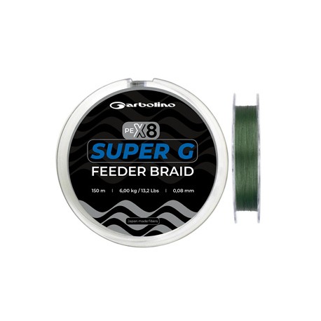 TRESSE SUPER G FEEDER BRAID 150M 08/100