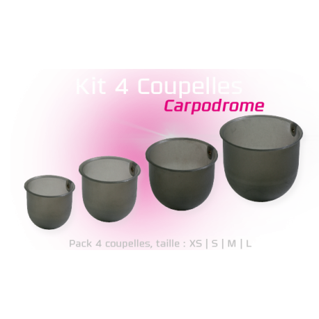 KIT 4 COUPELLES 75ML, 100, 150 ET 250ML