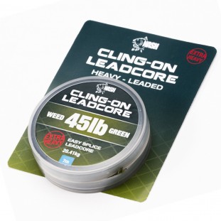 45LB CLING-ON LEADCORE WEED GREEN 7M