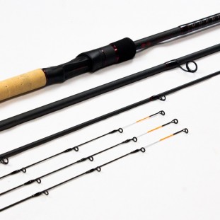 ENSEMBLE FEEDER CANNE RIMINI RED + MOULINET RIMINI GOLD