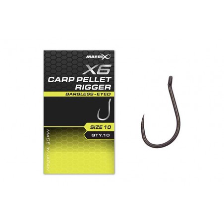 X6 CARP PELLET RIGGER BARBLESS