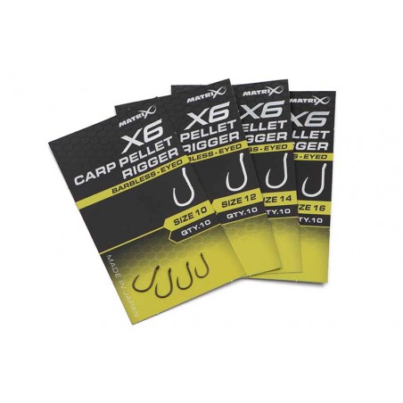 X6 CARP PELLET RIGGER BARBLESS