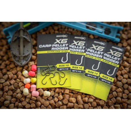 X6 CARP PELLET RIGGER BARBLESS