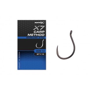 X7 CARP METHOD BARBLESS EYED