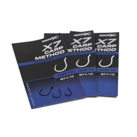 X7 CARP METHOD BARBLESS EYED