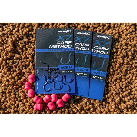 X7 CARP METHOD BARBLESS EYED