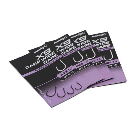 X9 CARP WIDE GAPE BARBLESS EYE