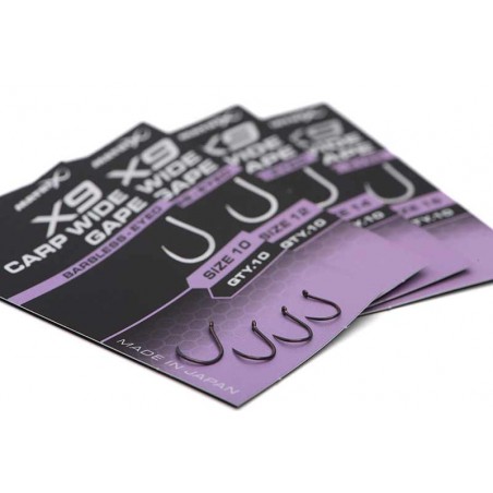X9 CARP WIDE GAPE BARBLESS EYE