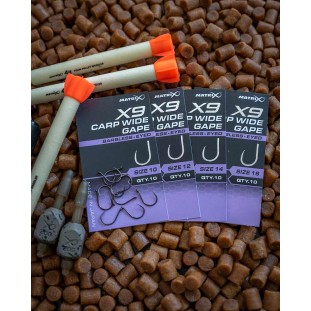 X9 CARP WIDE GAPE BARBLESS EYE