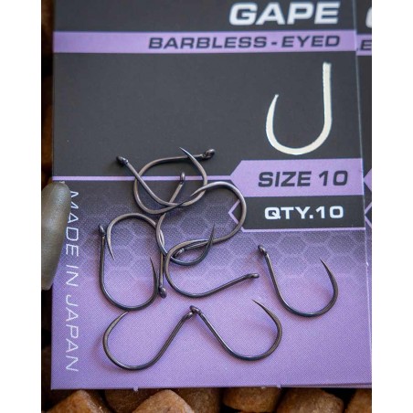 X9 CARP WIDE GAPE BARBLESS EYE