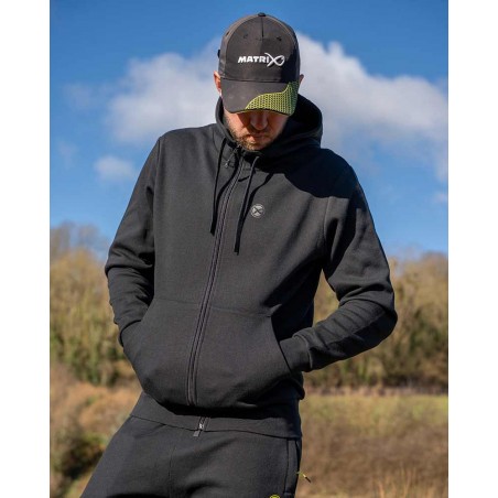 MATRIX BLACK STEALTH ZIP HOODY
