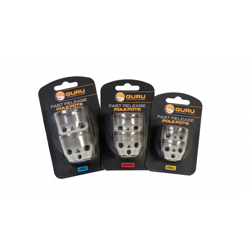 FAST RELEASE POLE POTS LARGE X 2