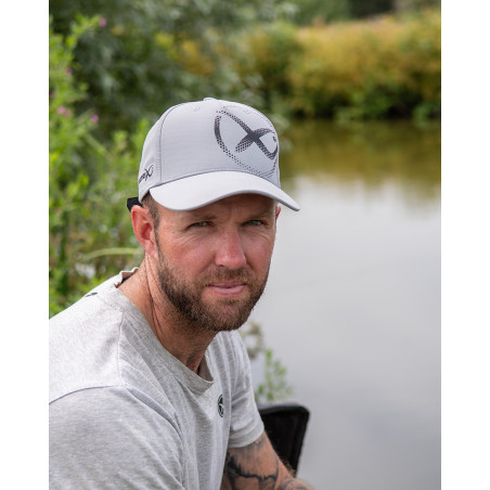 LARGE PRINT CAP LIGHT GREY