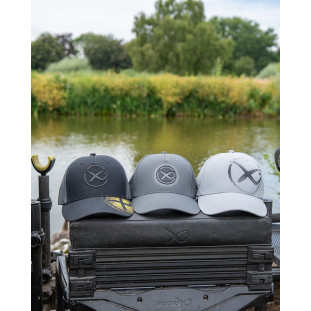 LARGE PRINT CAP LIGHT GREY