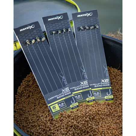X6 CARP PELLET RIGGER BAND RIG