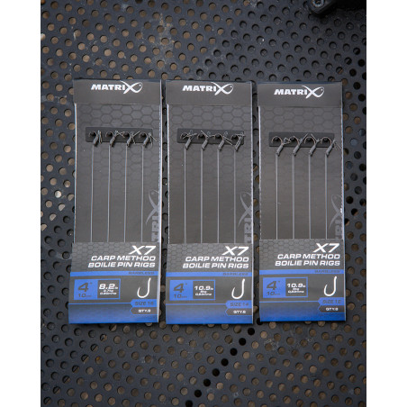 X7 CARP METHOD BOILIE PIN RIGS