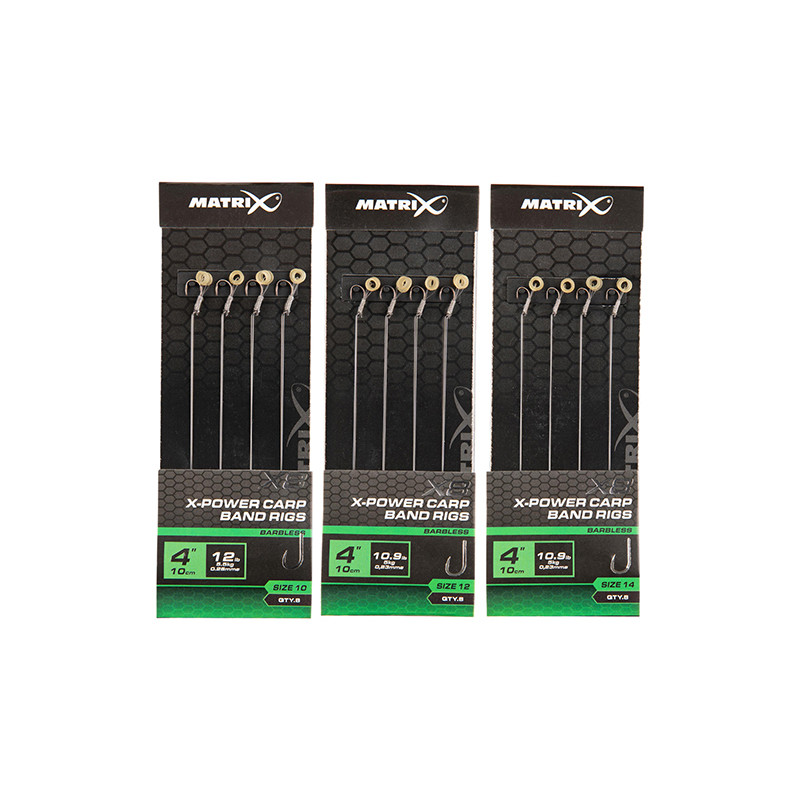 X8 X-POWER CARP BAND RIGS 10CM