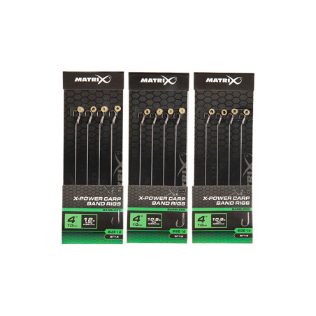 X8 X-POWER CARP BAND RIGS 10CM