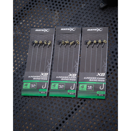 X8 X-POWER CARP BAND RIGS 10CM